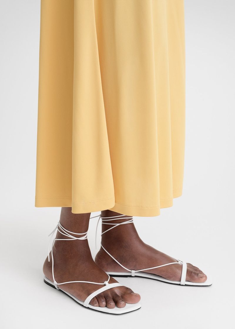 Toteme Suede Lace-Up Sandals