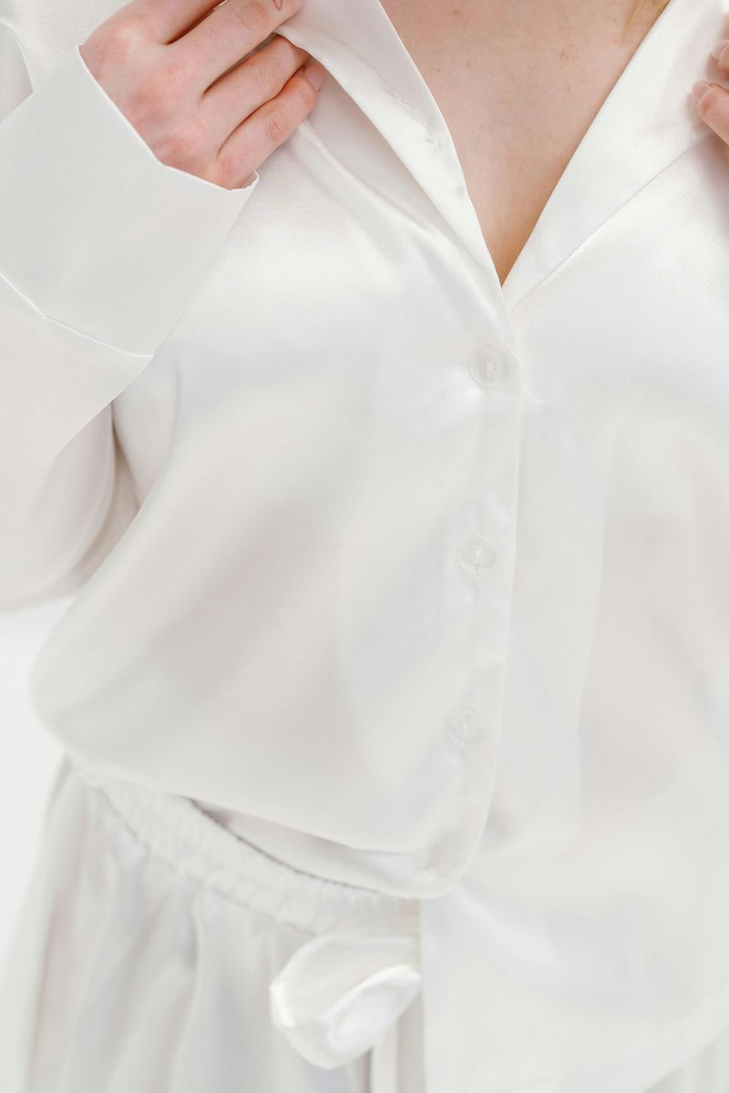 Crisp White Button-Down Shirt