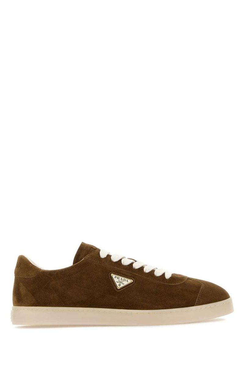 Prada Low-Top Suede Sneakers