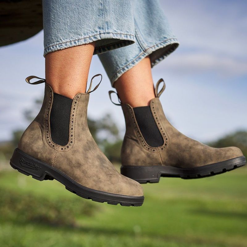 Rustic Brown Hiking Boots