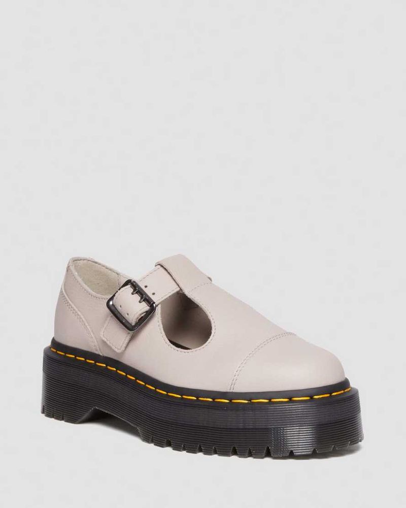 Bethan Smooth Leather Platform Mary Janes