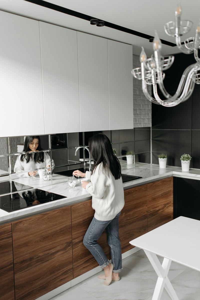 Add a Mirror Backsplash