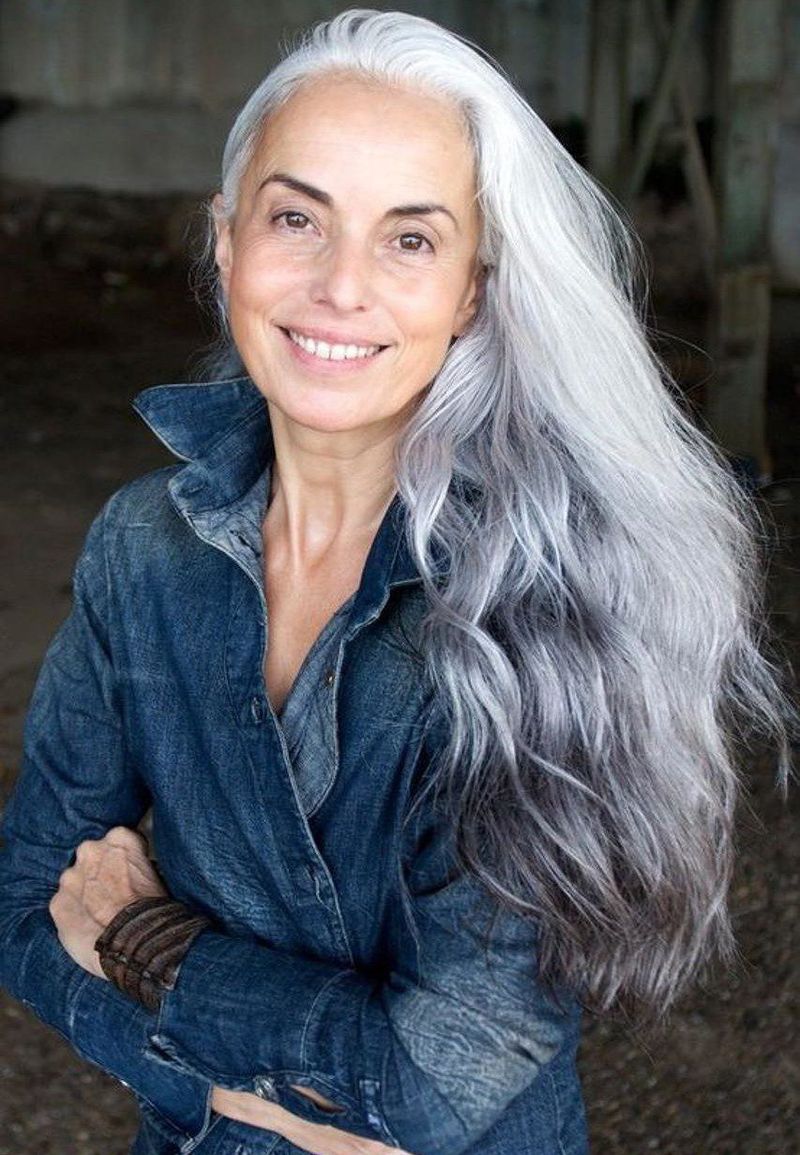 Long Gray Hair