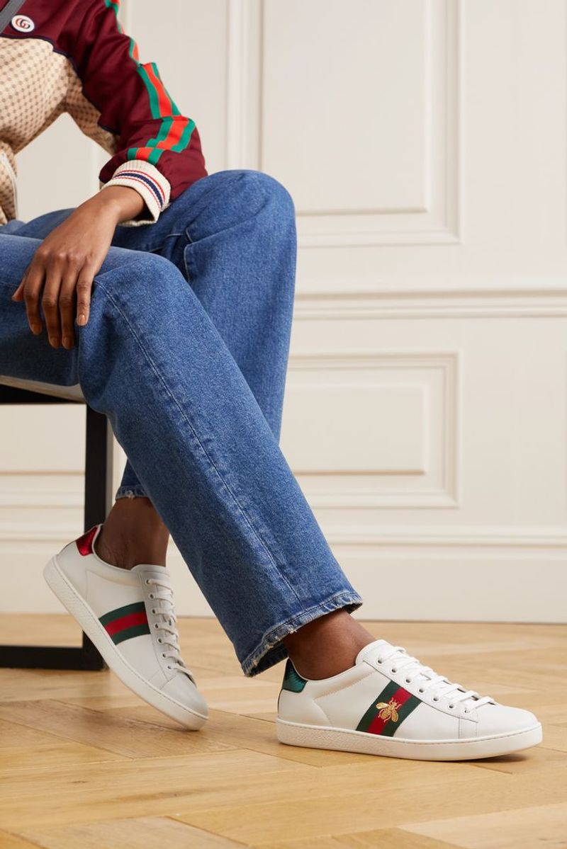 Gucci Embroidered Ace Sneakers
