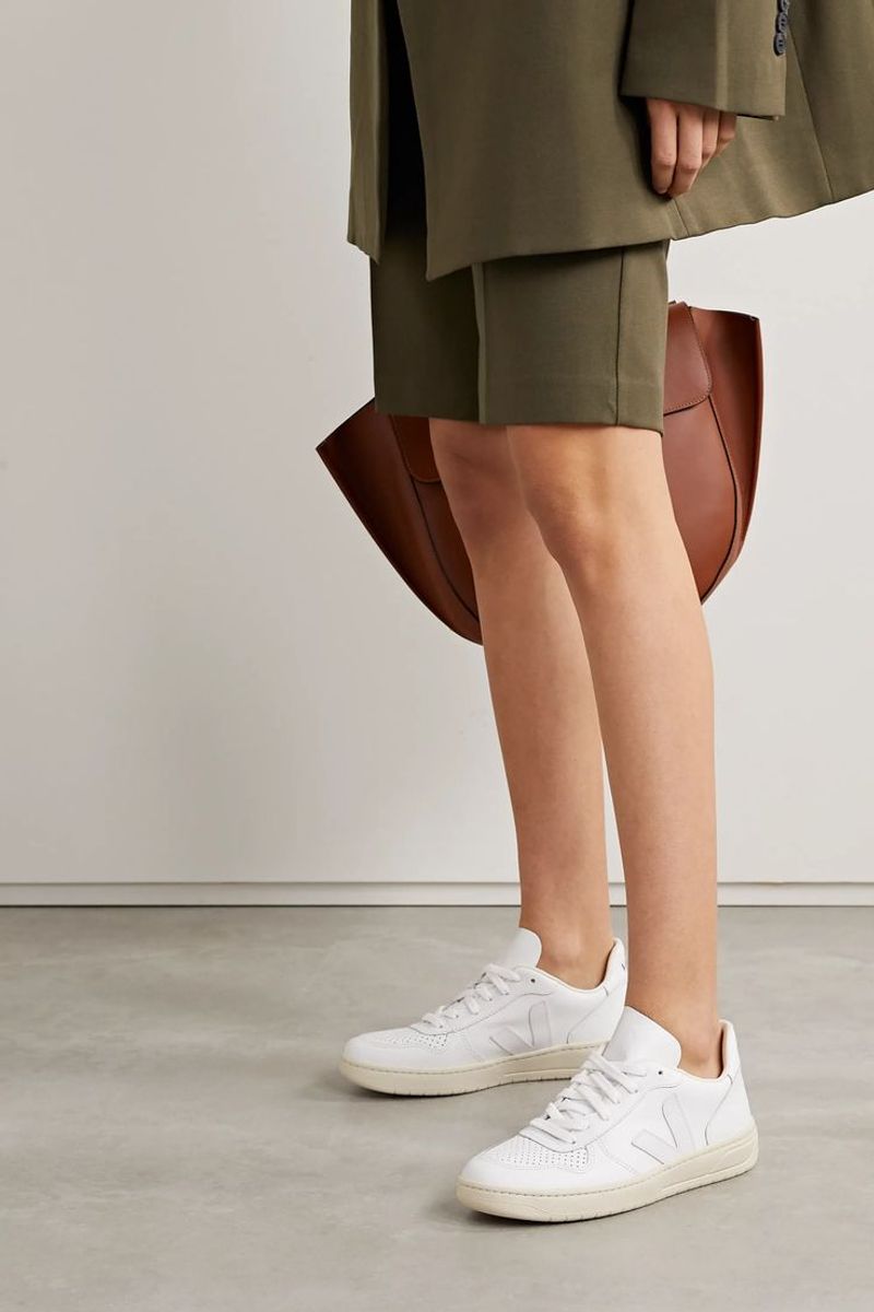 Veja V-10 Leather Sneakers