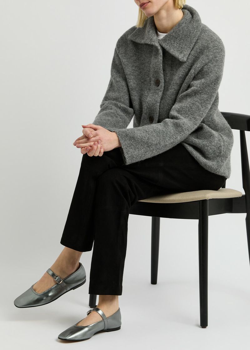 Le Monde Beryl Metallic Mary Jane Flats