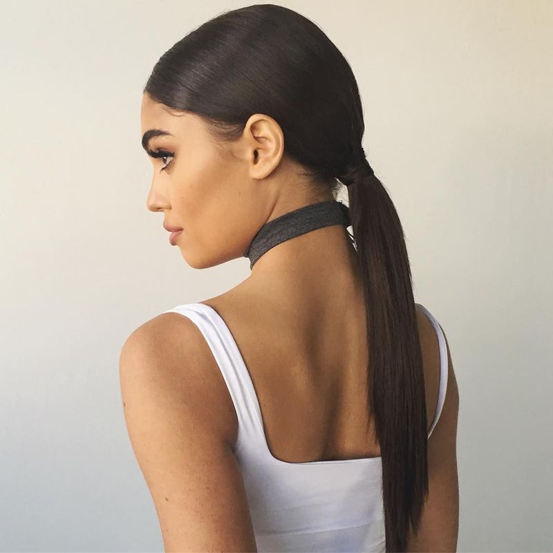 Sleek Low Ponytail