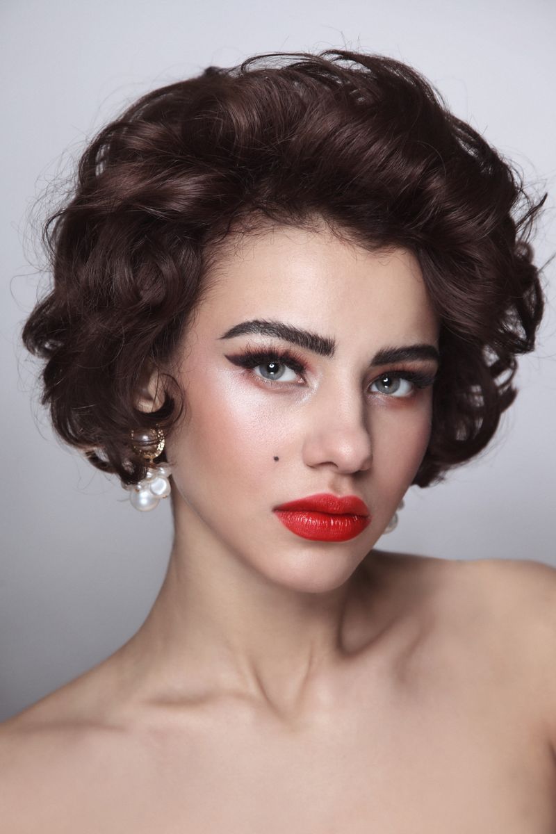 Red Lipstick & Winged Eyeliner