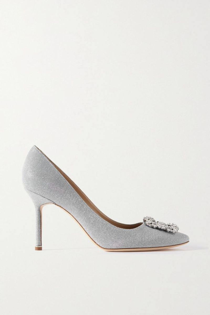 Manolo Blahnik Hangisi Satin Pumps