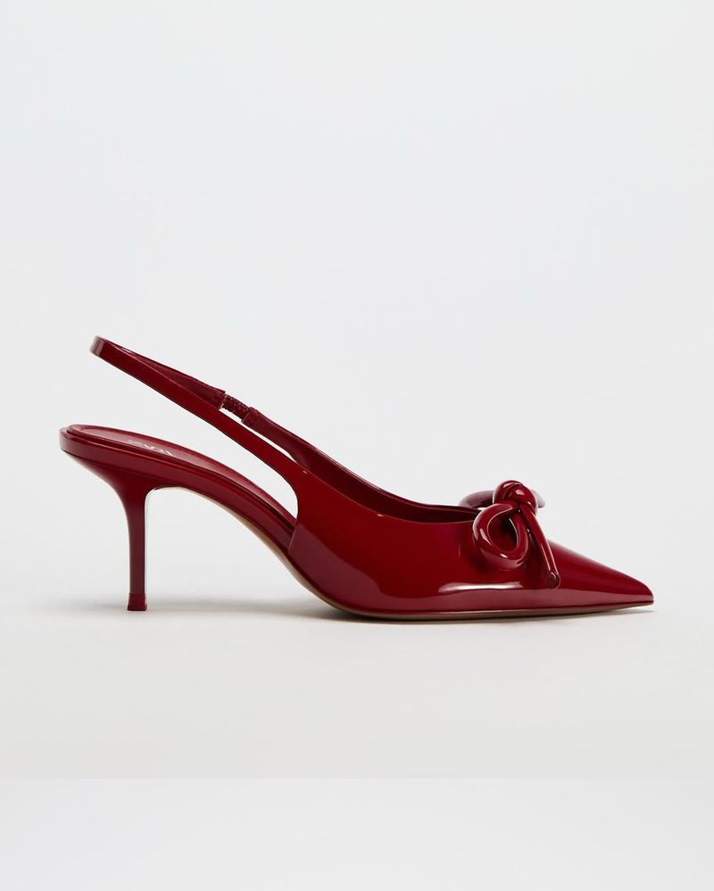 ZARA Patent Slingback Pumps