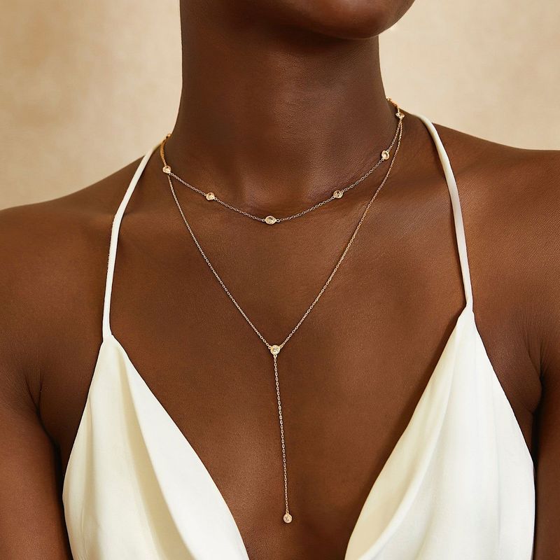 Lariat Necklace for Plunging Neckline