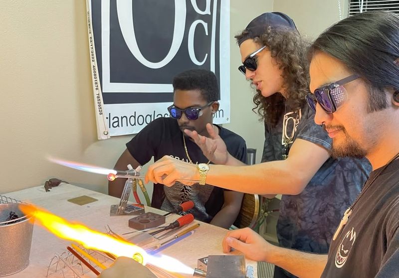 Try Glassblowing Together at Orlando Glassblowing Center