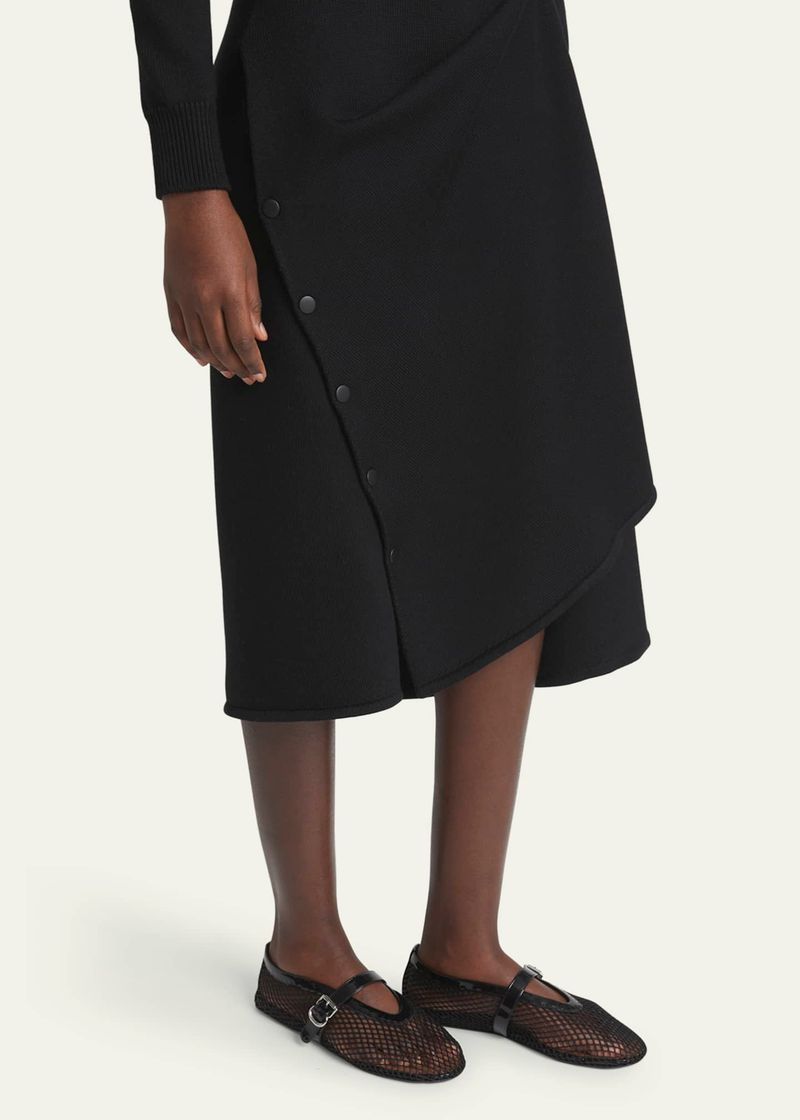 ALAÏA Mesh Mary Jane Flats