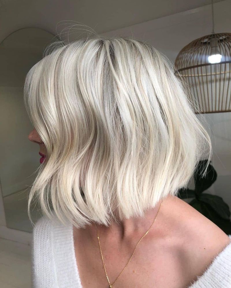 Creamy Blonde Bob