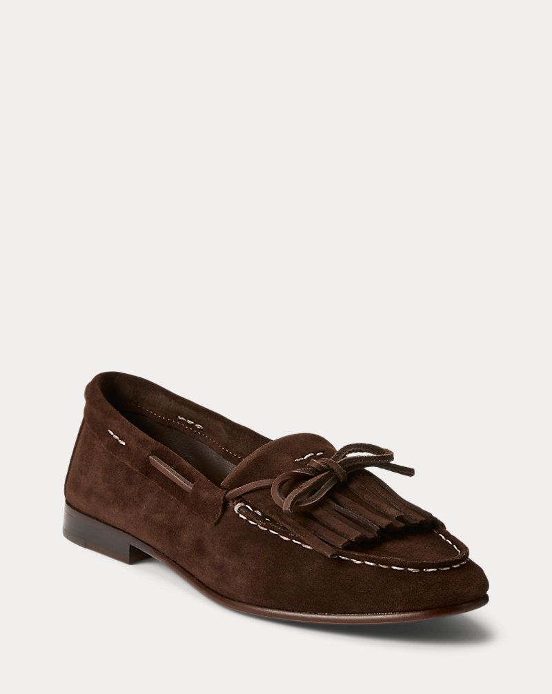 Fringe-Trim Suede Loafer – Ralph Lauren