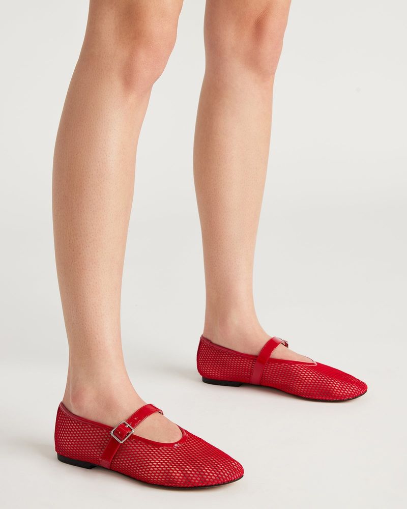 Steve Madden Mary Jane Mesh Flats