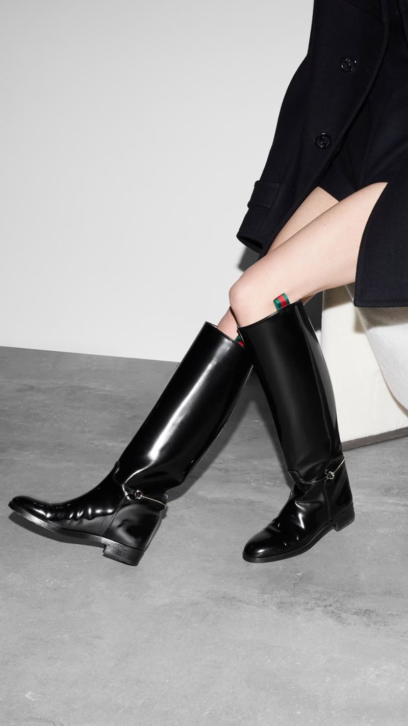 Gucci Slim Horsebit Boots
