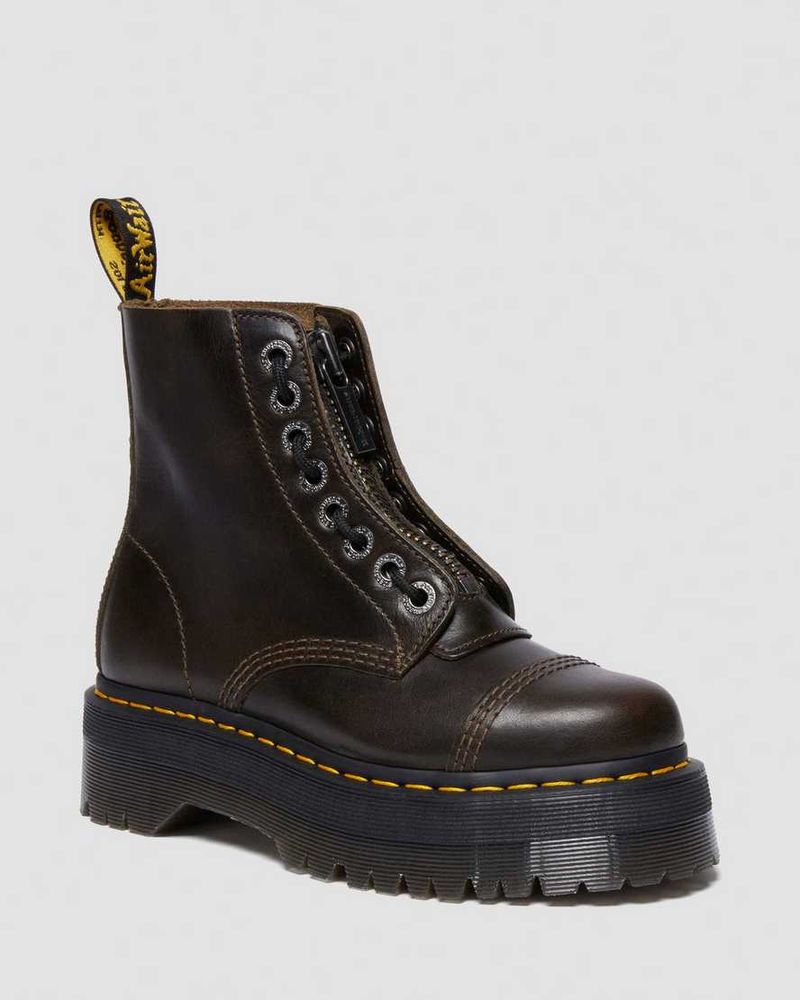 Sinclair Milled Nappa Leather Platform Boots
