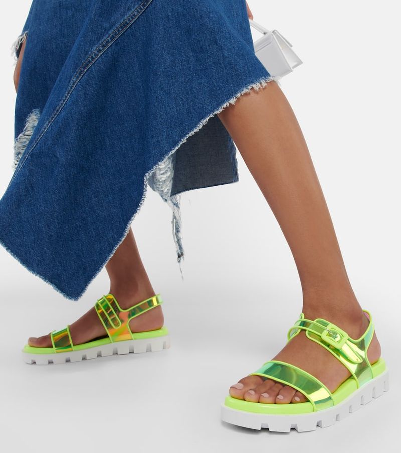 Christian Louboutin Duniss Cool Iridescent Sporty Sandals