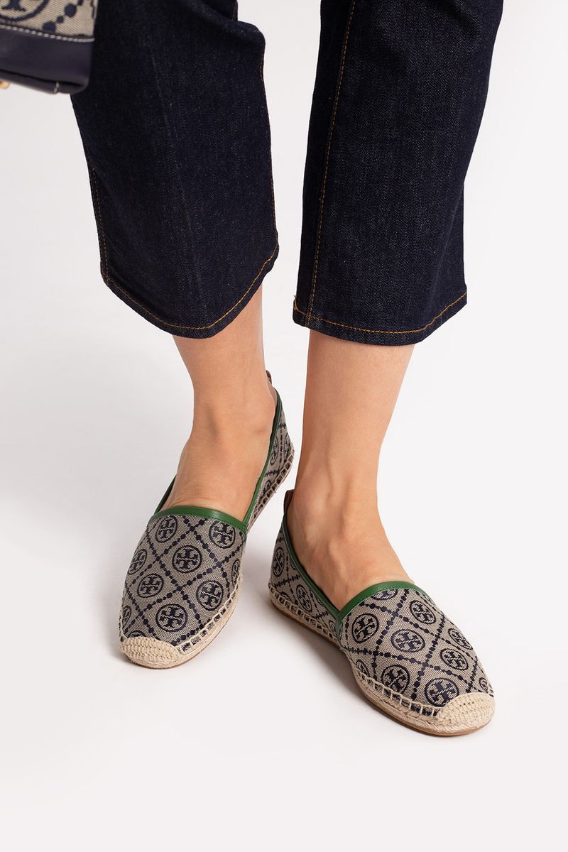 Tory Burch T Monogram Espadrille Flats