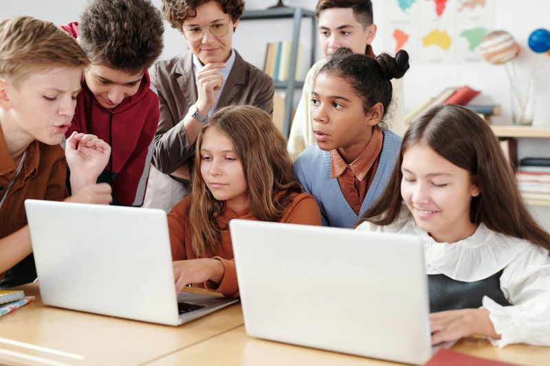 High-Tech Learning vs. Chalk and Textbooks
