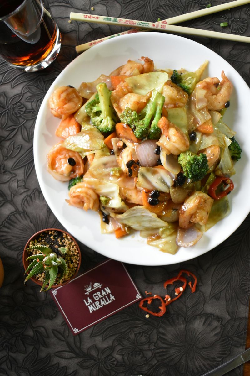 Shrimp Stir-Fry with Broccoli and Bell Peppers