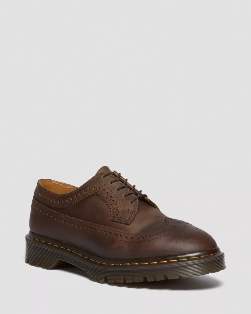 3989 Smooth Leather Brogue Shoes