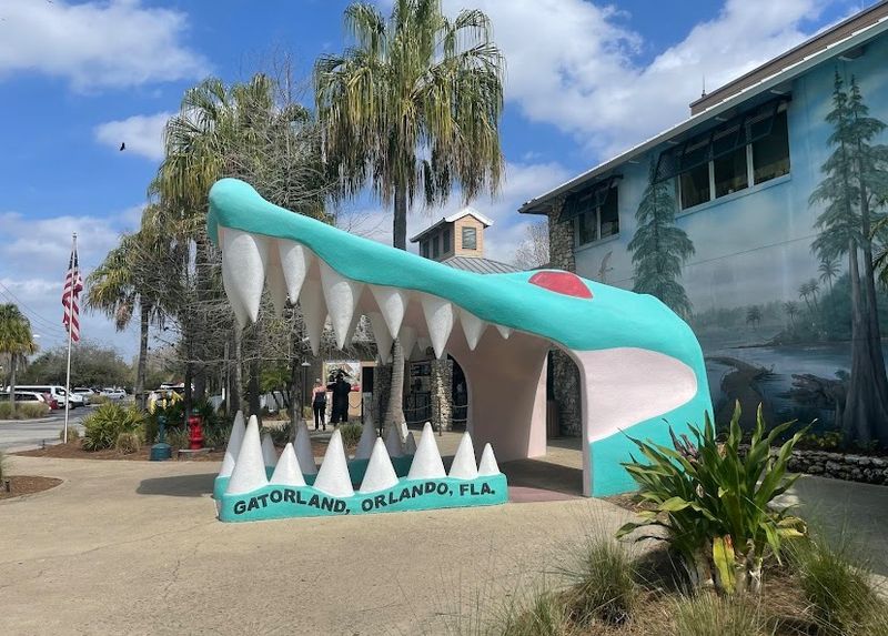 Gatorland's Giant Gator Mouth Entrance (Orlando)
