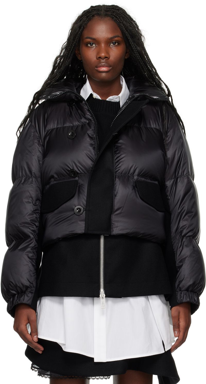 Wool & Nylon Down Puffer Jacket