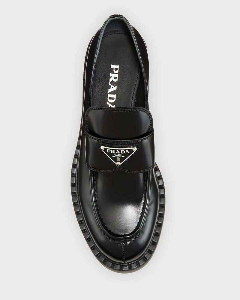 Prada Triangle Logo Loafer