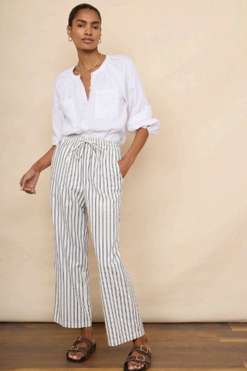 7 Must-Have Wardrobe Items to Style Effortlessly with Striped Pants, According to a Stylist