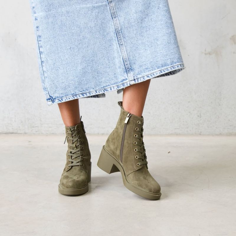 Olive Green Combat Boots