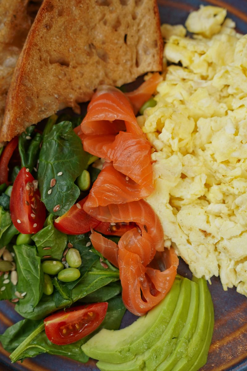 Smoked Salmon Scramble
