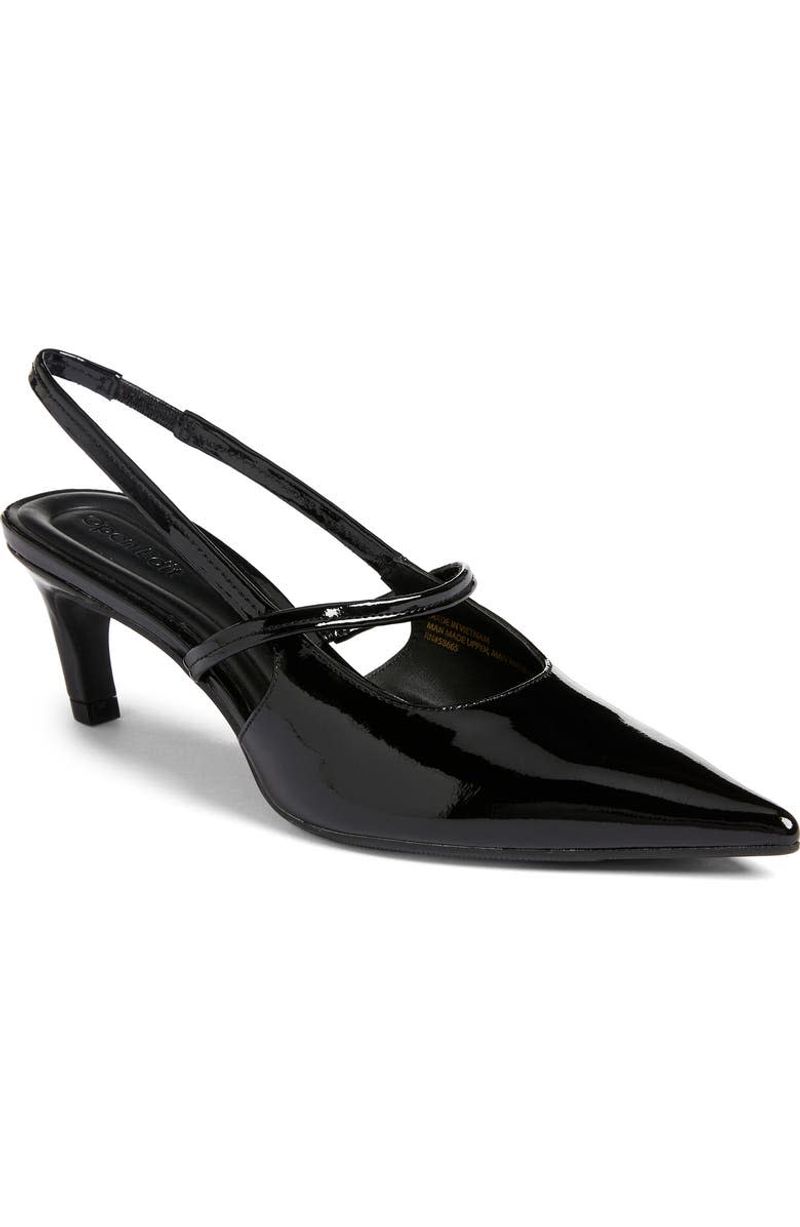 Open Edit Sophia Pointed Toe Slingback Pump