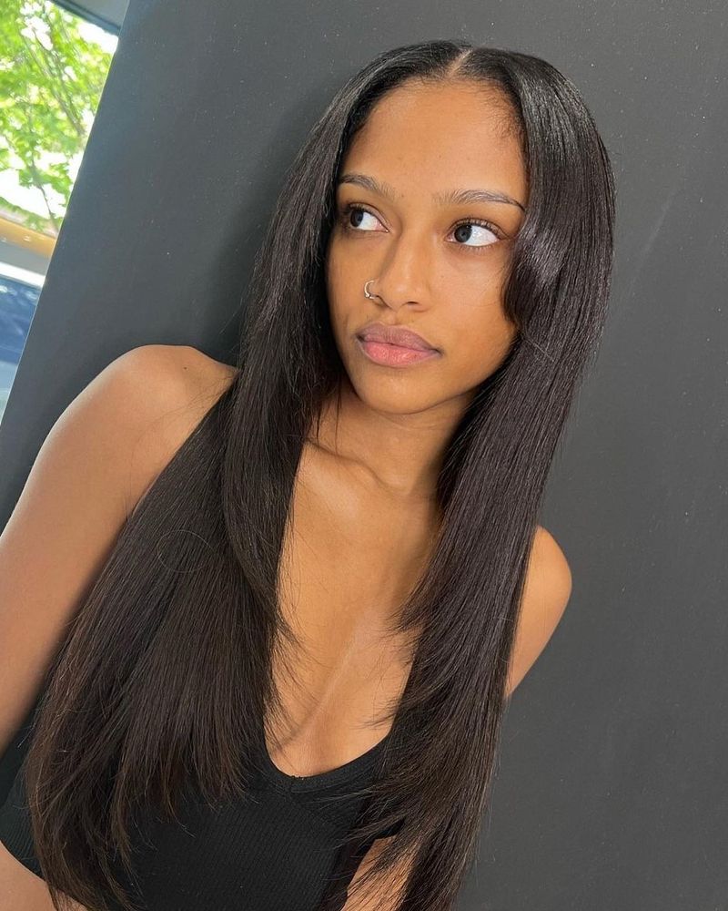 Straightened Hairstyle