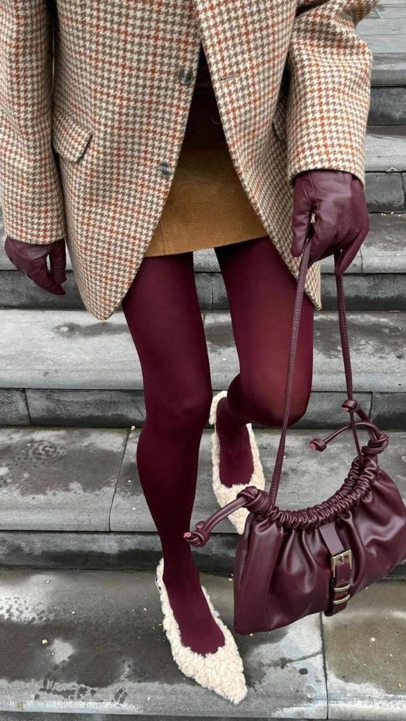 8 Trendy and Timeless Shoe Options to Wear with Burgundy Tights This Holiday Season