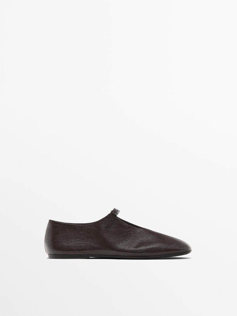 Massimo Dutti Soft Ballet Flats
