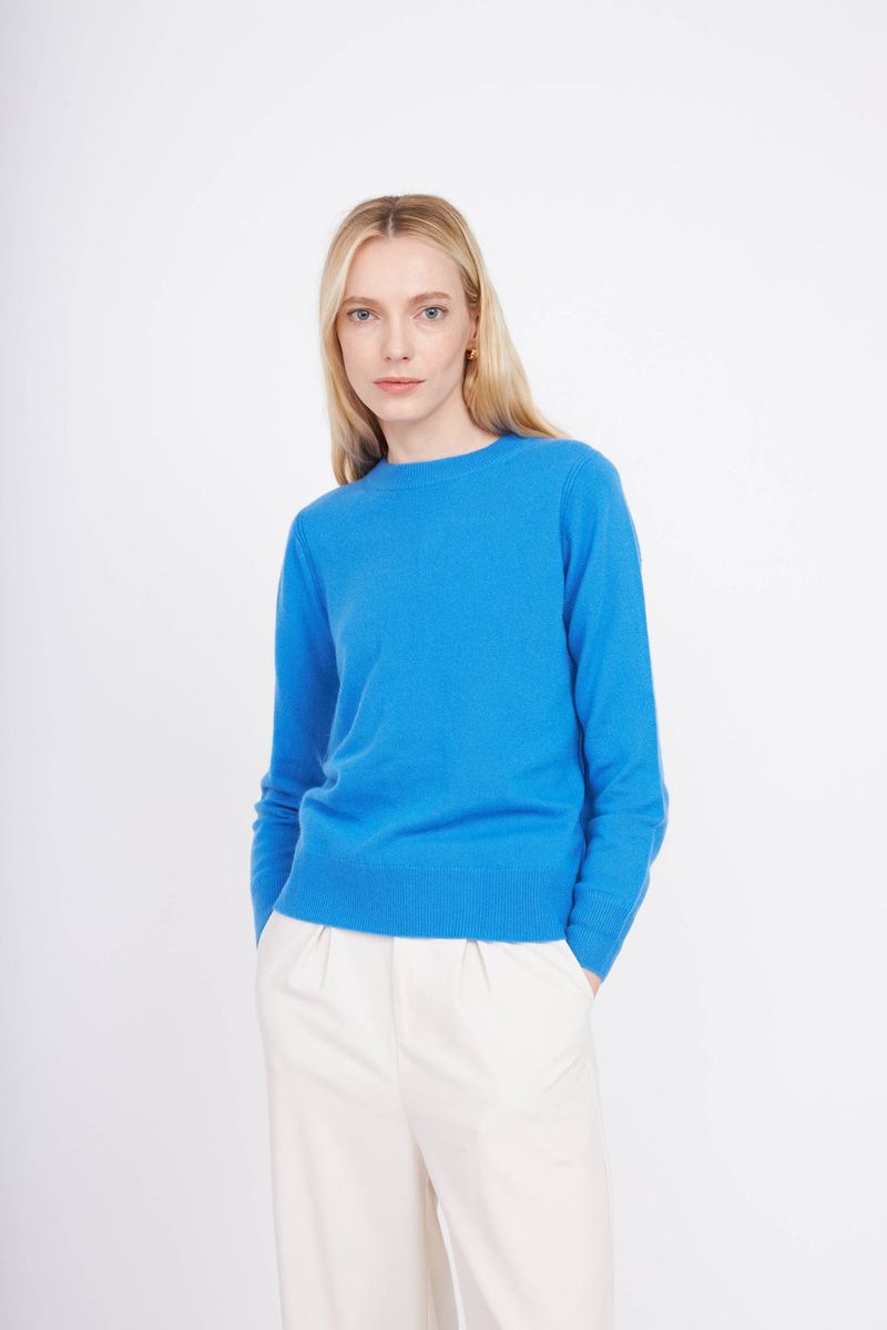 Azure Loose-Fit Cashmere Sweater