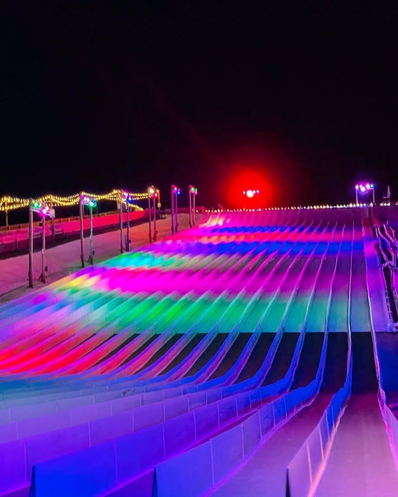 Do winter snow tubing in a state with no winter