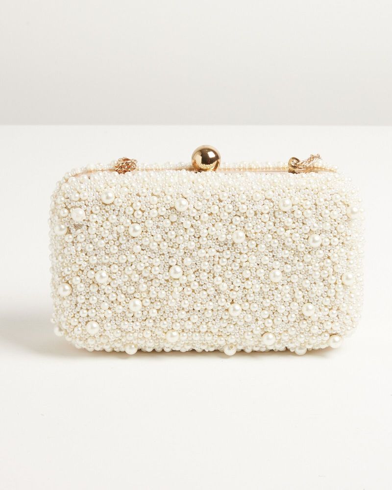 Pearl-Accented Clutch