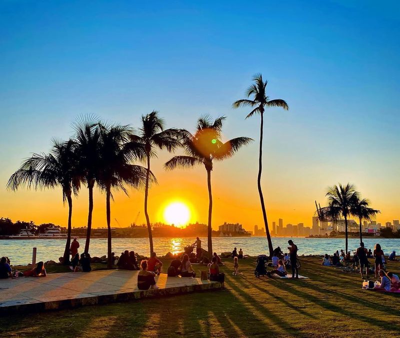 Catch a Sunset at South Pointe Park (Miami Beach)