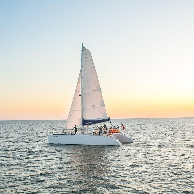 Sunset/dinner cruise or catamaran sail