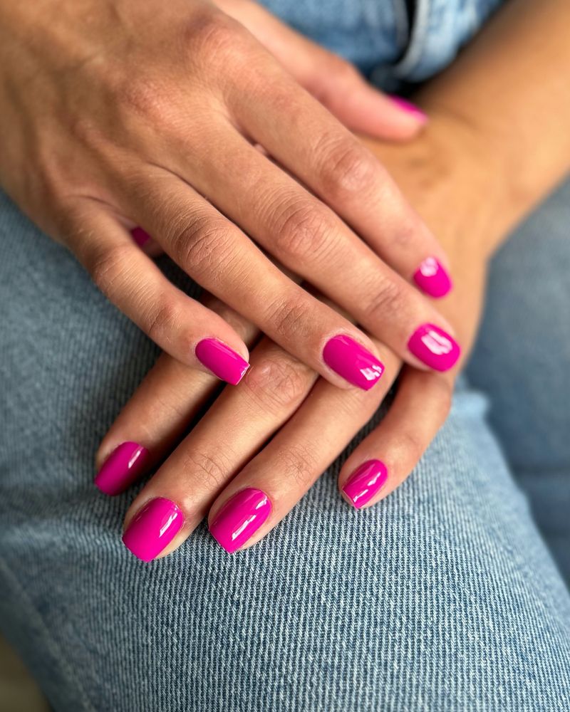 From Fuchsia to Frosty Pink, 10 Colorful Nail Ideas That'll Stand Out in the Snow