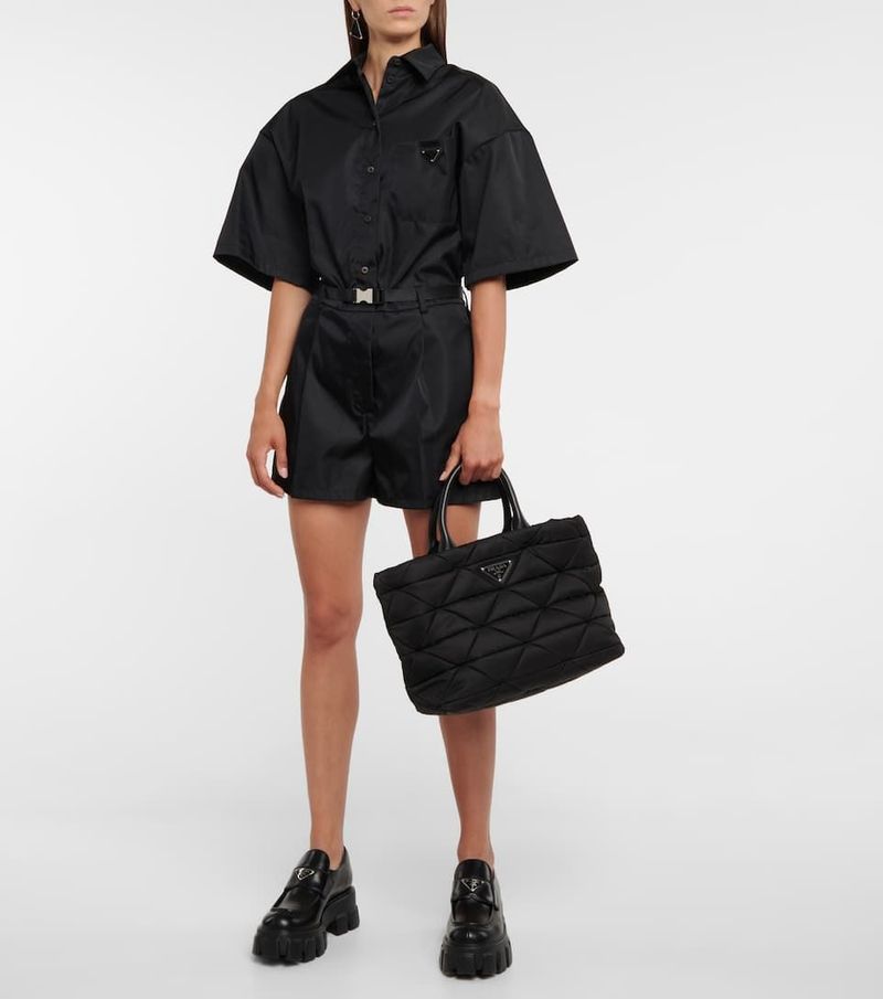Prada Monolith Leather Loafers