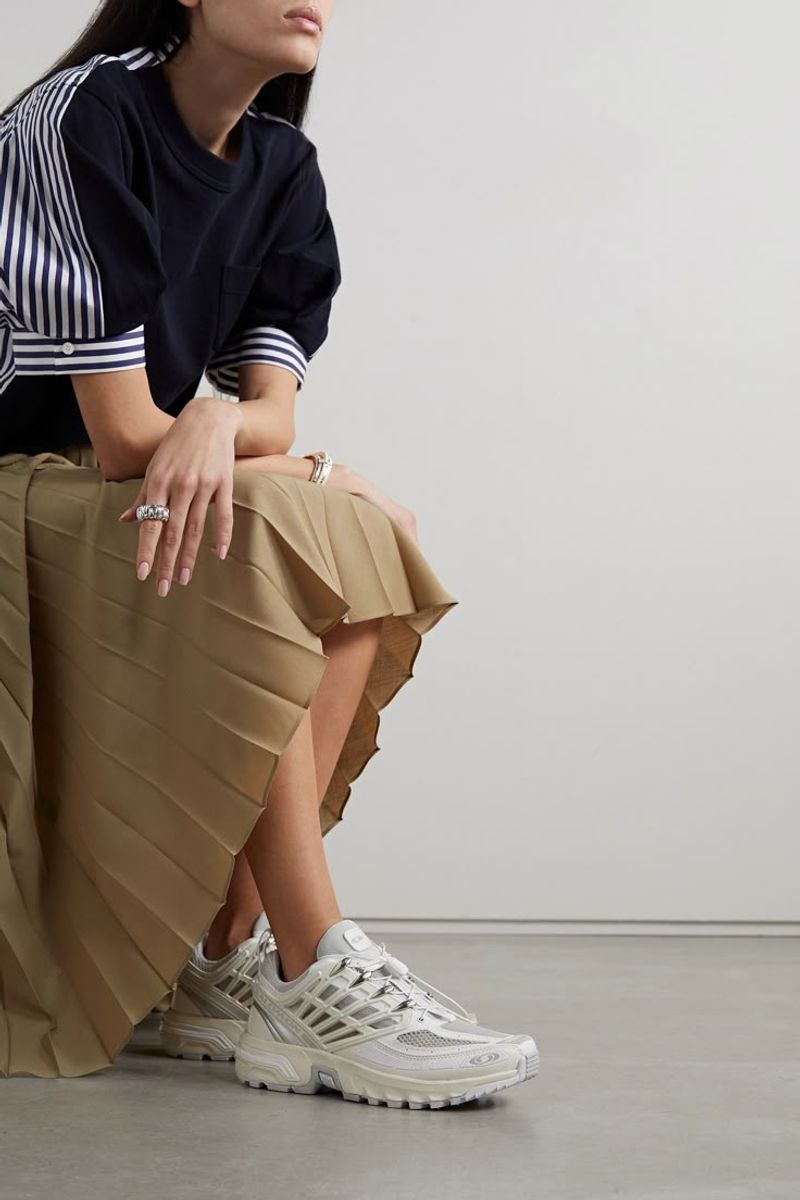 Salomon Acs Pro Advanced Rubber-Trimmed Mesh Sneakers