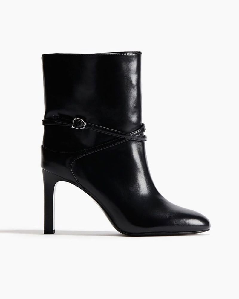 H&M Ankle-High Leather Boots