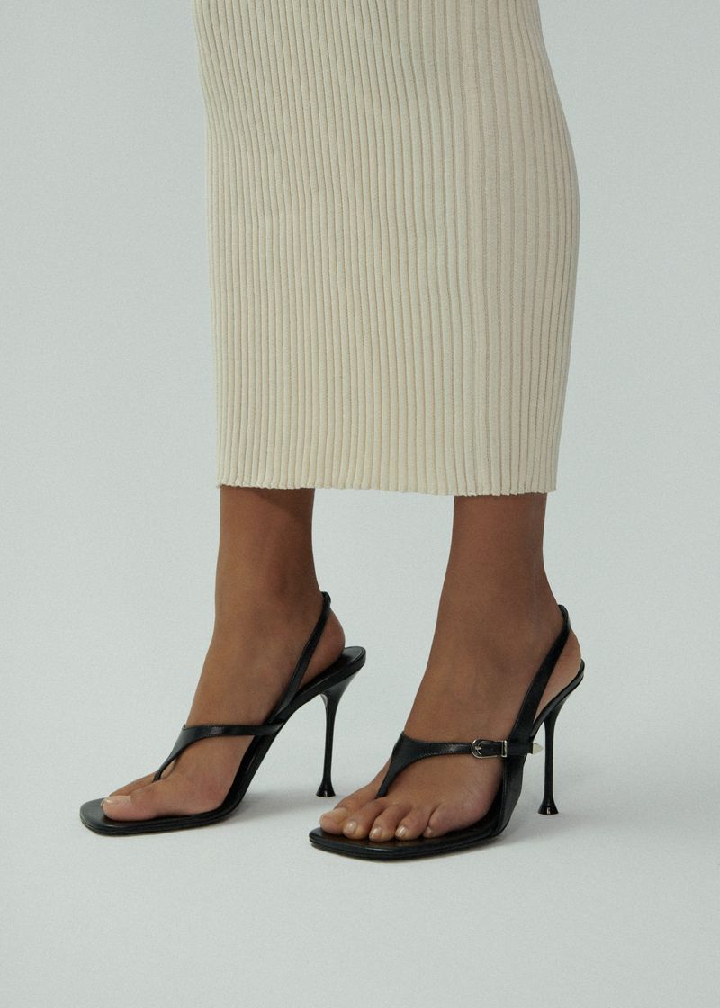 MAGDA BUTRYM Thong Heel Leather Sandals
