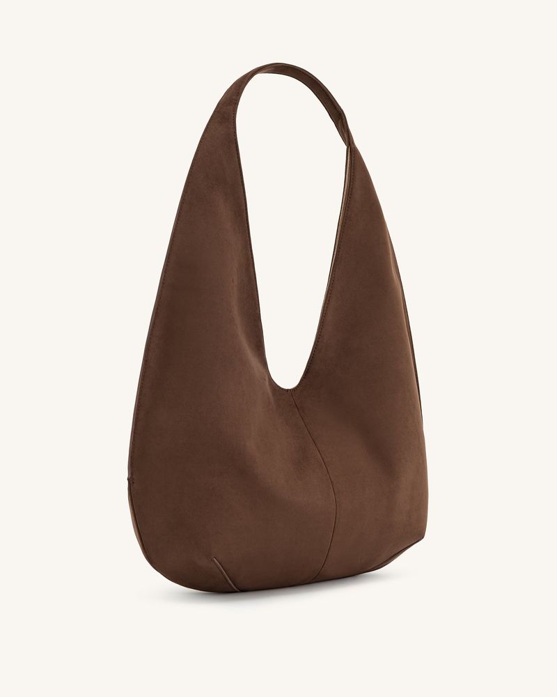 Dara Faux Suede Hobo Bag