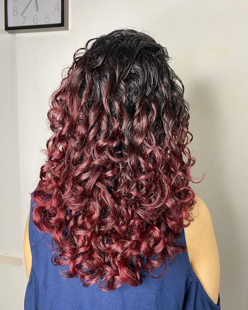 Red Violet Balayage