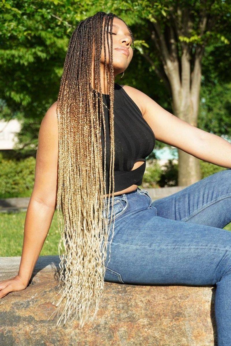 Ombre Box Braids